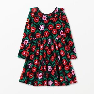 Hanna Andersson Long‎ Sleeve Velour Skater Dress